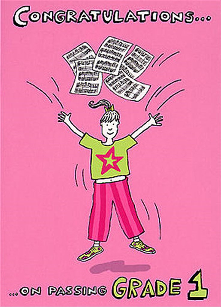 Music Gallery: Congratulations Card-Grade 1 (Girl)